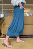 Made in Italy Jo Jo Quirky Hopsack Crop Pant Deep Teal